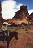 Photo guide on horseback at Canyon de Chelly